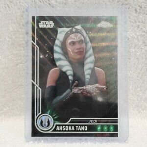 3/$25 Mint 2023.Topps Chrome Ashoka Tano Black Parallel Star Wars Card 94!!